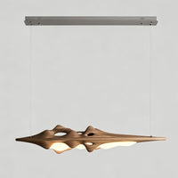 WOMO Mountain‑Shaped Wood Linear Pendant Light-WM3269