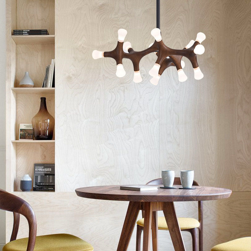 WOMO Tree Branch Wood Chandelier-WM3270