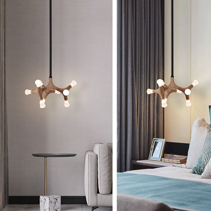 WOMO Tree Branch Wood Chandelier-WM3270