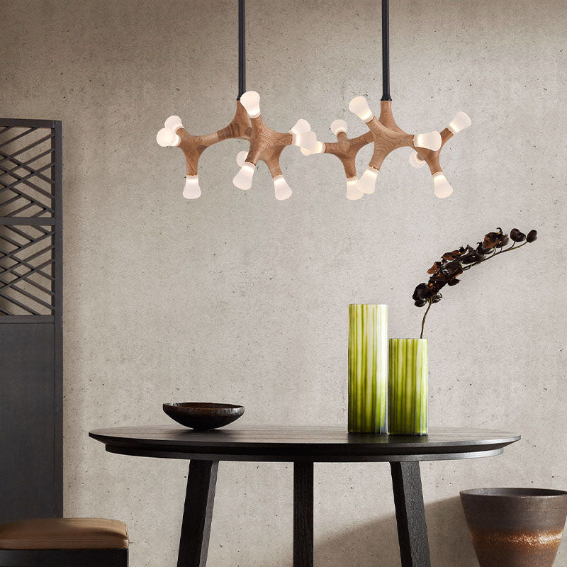 WOMO Tree Branch Wood Chandelier-WM3270