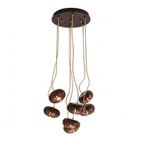 WOMO Cluster Multi‑Light Wood Chandelier-WM3271