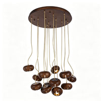 WOMO Cluster Multi‑Light Wood Chandelier-WM3271