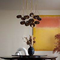 WOMO Cluster Multi‑Light Wood Chandelier-WM3271