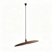 WOMO Adjustable Disc‑Shaped Wood Chandelier-WM3272