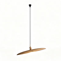 WOMO Adjustable Disc‑Shaped Wood Chandelier-WM3272