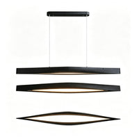 WOMO Minimalist Long Linear Wood Pendant Light-WM3273