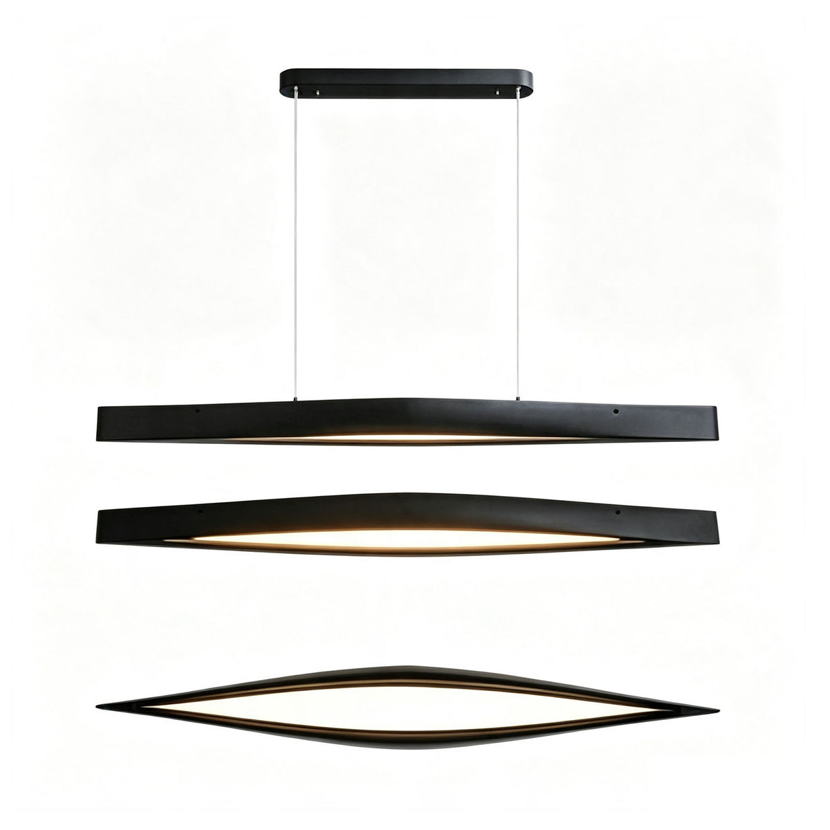 WOMO Minimalist Long Linear Wood Pendant Light-WM3273