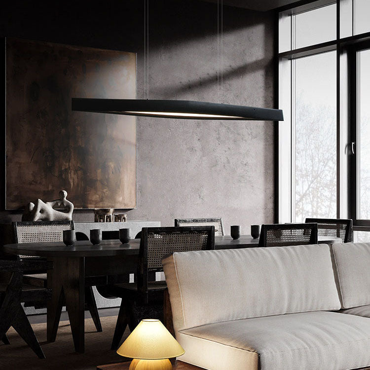WOMO Minimalist Long Linear Wood Pendant Light-WM3273