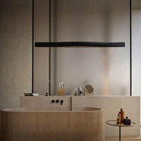 WOMO Minimalist Long Linear Wood Pendant Light-WM3273