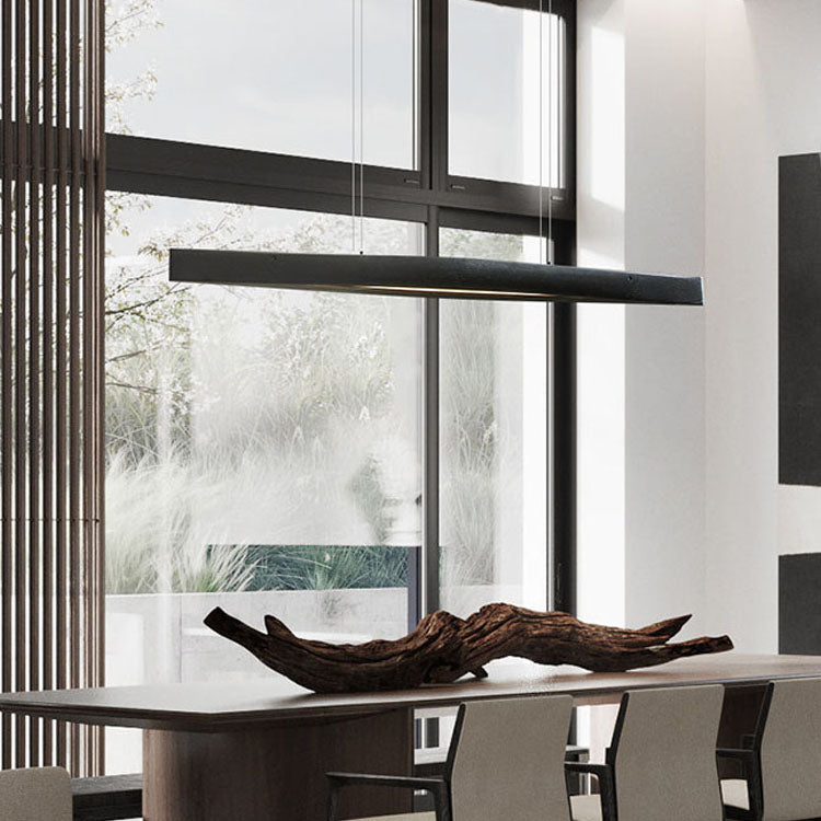 WOMO Minimalist Long Linear Wood Pendant Light-WM3273