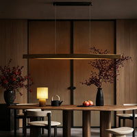 WOMO Minimalist Long Linear Wood Pendant Light-WM3273