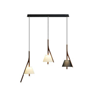WOMO Branch‑Shaped Wood Linear Pendant Light-WM3275