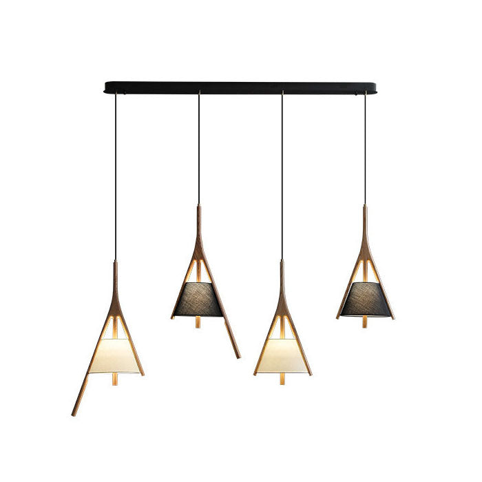 WOMO Branch‑Shaped Wood Linear Pendant Light-WM3275