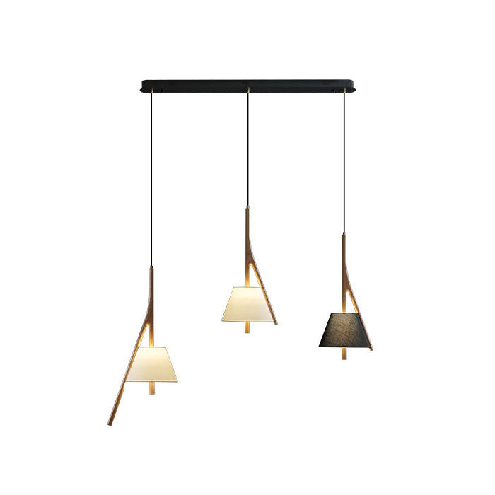 WOMO Branch‑Shaped Wood Linear Pendant Light-WM3275