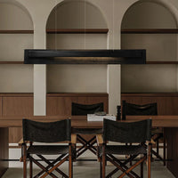 WOMO Dimmable Long Wood Linear Pendant Light-WM3277