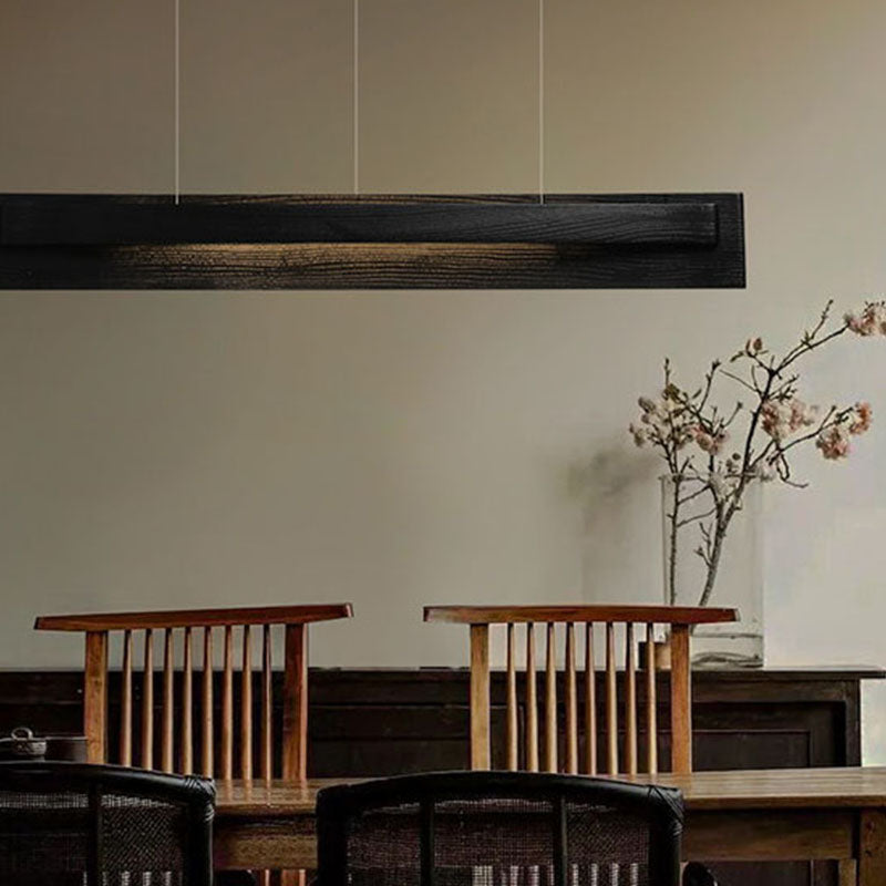 WOMO Dimmable Long Wood Linear Pendant Light-WM3277