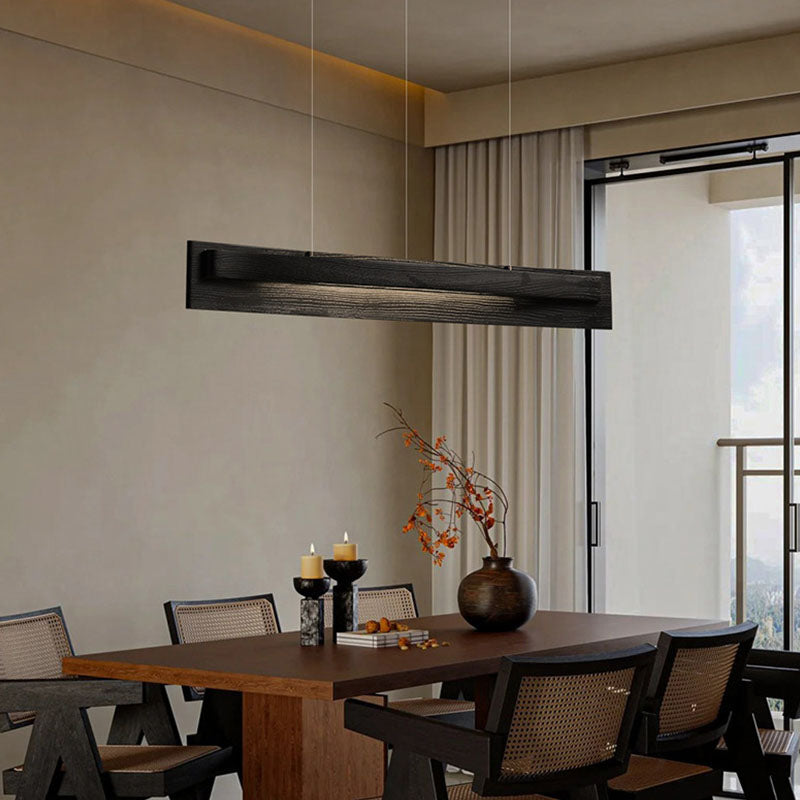 WOMO Dimmable Long Wood Linear Pendant Light-WM3277