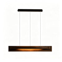 WOMO Dimmable Long Wood Linear Pendant Light-WM3277