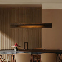 WOMO Dimmable Long Wood Linear Pendant Light-WM3277