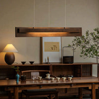 WOMO Dimmable Long Wood Linear Pendant Light-WM3277