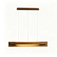 WOMO Dimmable Long Wood Linear Pendant Light-WM3277