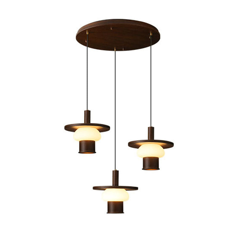 WOMO Disc Wood Pendant Light-WM3278
