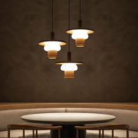 WOMO Disc Wood Pendant Light-WM3278