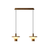WOMO Disc Wood Pendant Light-WM3278