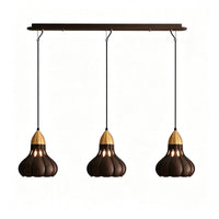 WOMO Wooden Gourd Pumpkin Pendant Light-WM3279