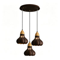 WOMO Wooden Gourd Pumpkin Pendant Light-WM3279