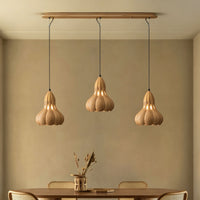 WOMO Wooden Gourd Pumpkin Pendant Light-WM3279