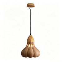 WOMO Wooden Gourd Pumpkin Pendant Light-WM3279