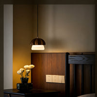WOMO Wooden Mushroom Pendant Light-WM3281