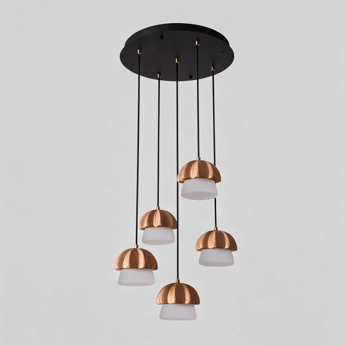 WOMO Wooden Mushroom Pendant Light-WM3281