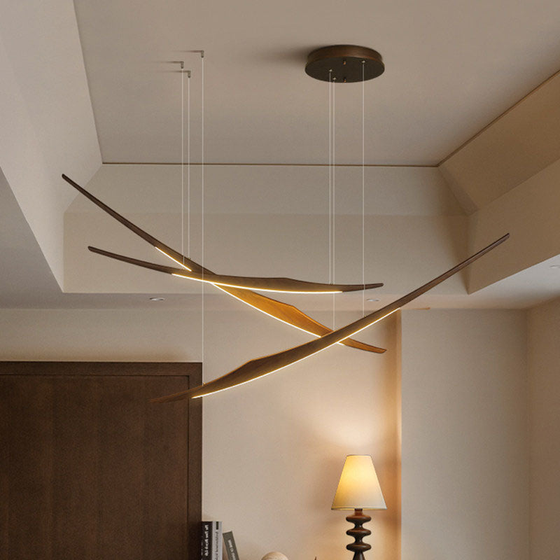 WOMO Long Branch Wood Chandelier-WM3282