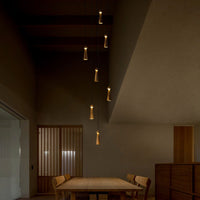 WOMO Multi‑Head Cone Wooden Chandelier-WM3283