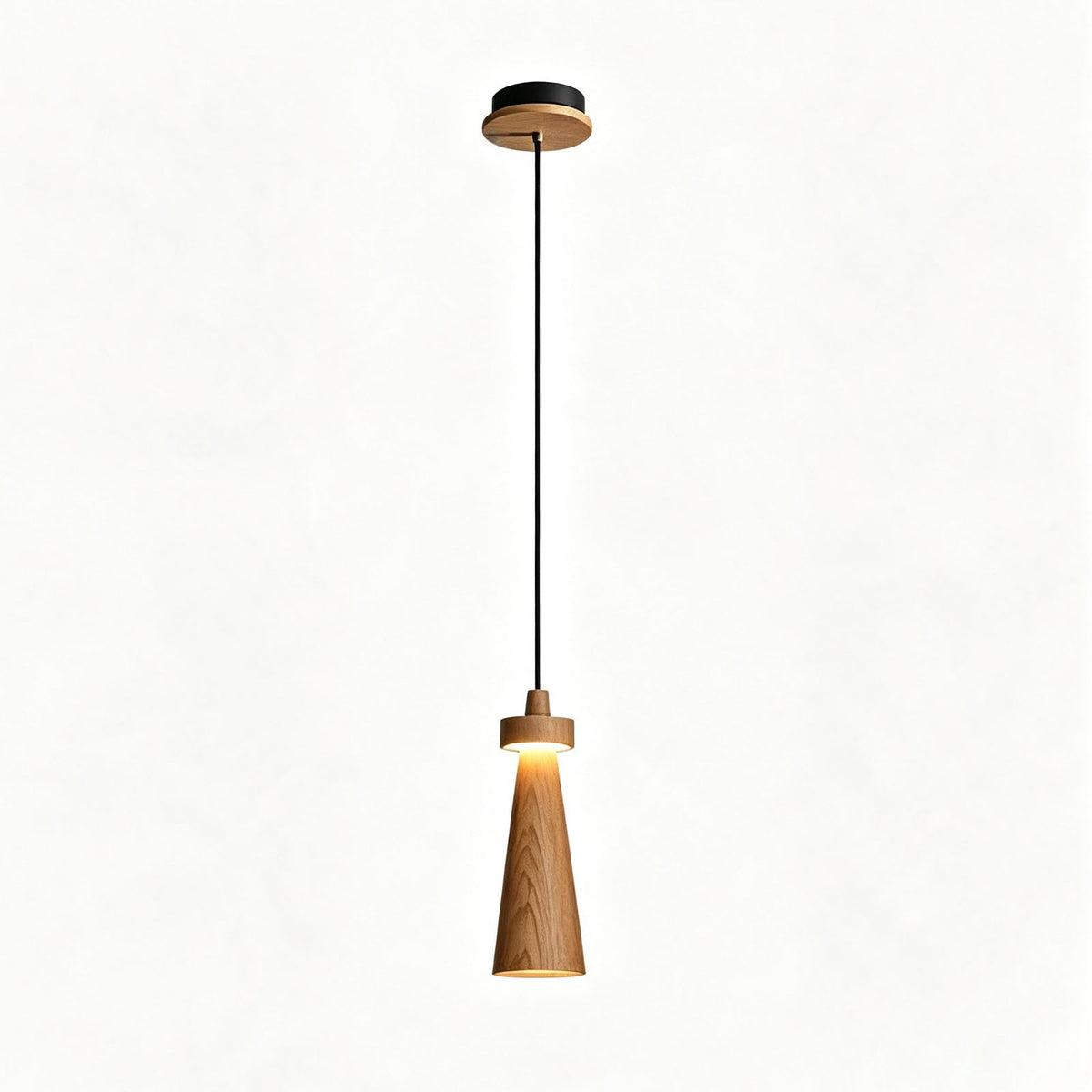 WOMO Multi‑Head Cone Wooden Chandelier-WM3283