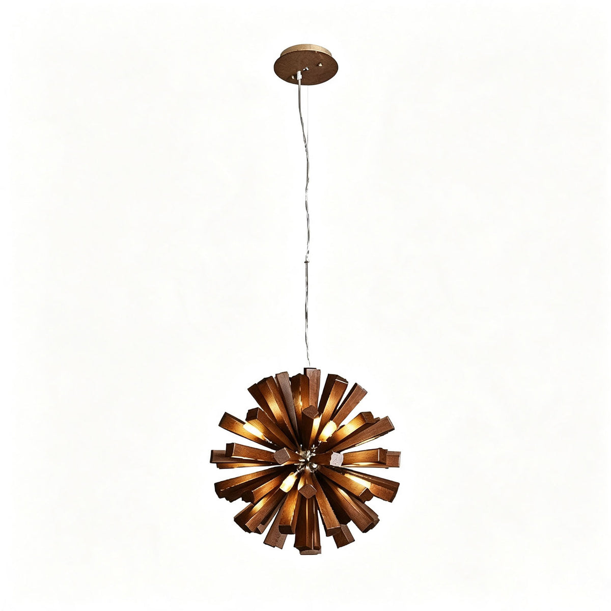 WOMO Bloom Starburst Wooden Chandelier-WM3284