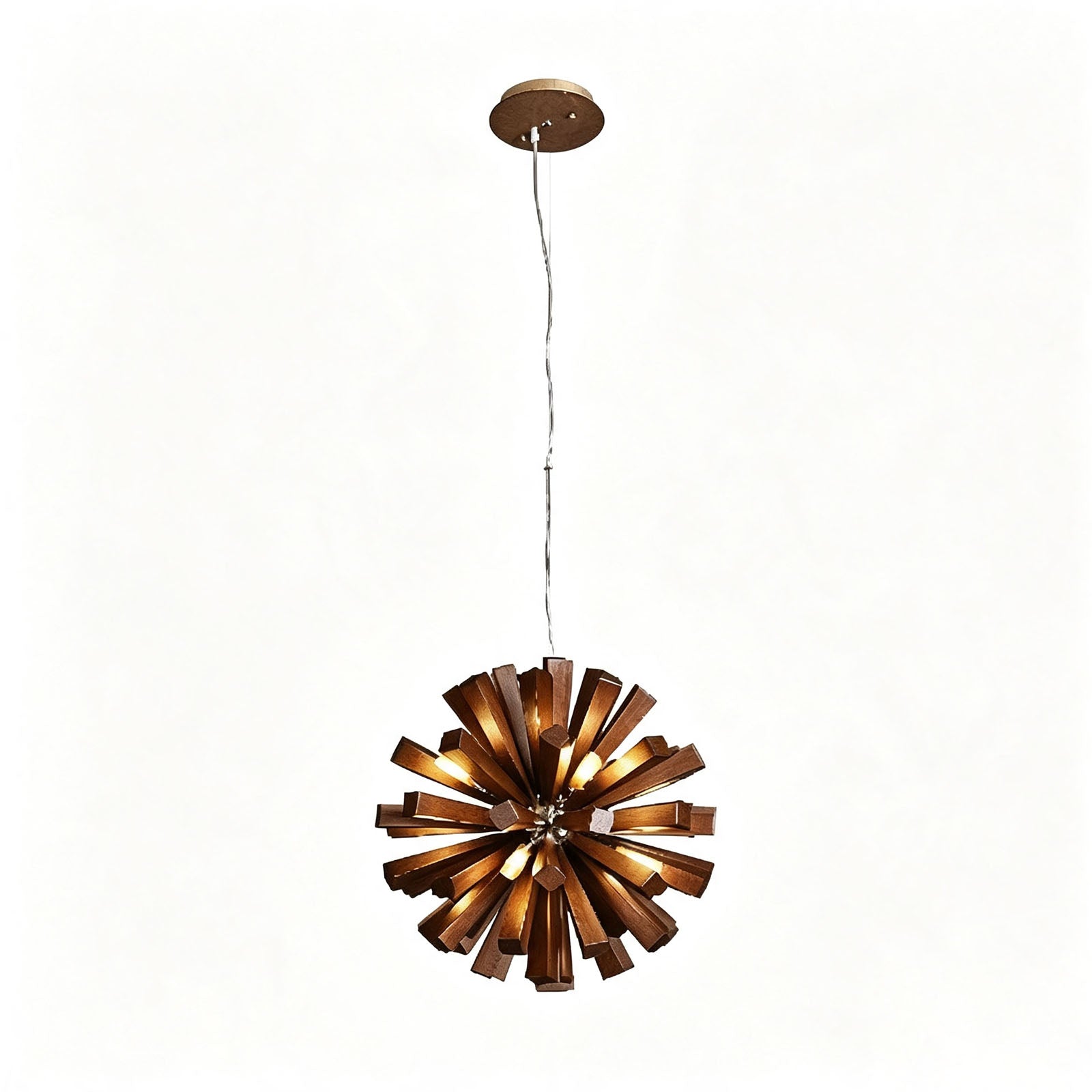 WOMO Bloom Starburst Wooden Chandelier-WM3284