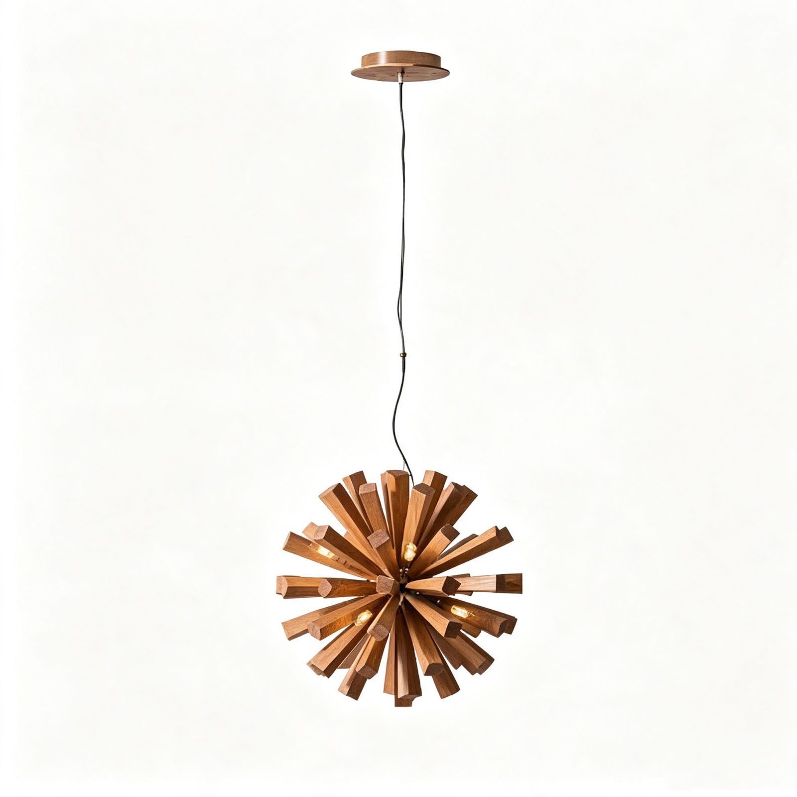 WOMO Bloom Starburst Wooden Chandelier-WM3284