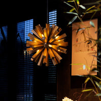 WOMO Bloom Starburst Wooden Chandelier-WM3284
