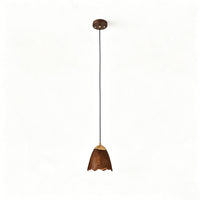 WOMO Bell‑Shade Multi‑Light Wood Pendant Light-WM3286