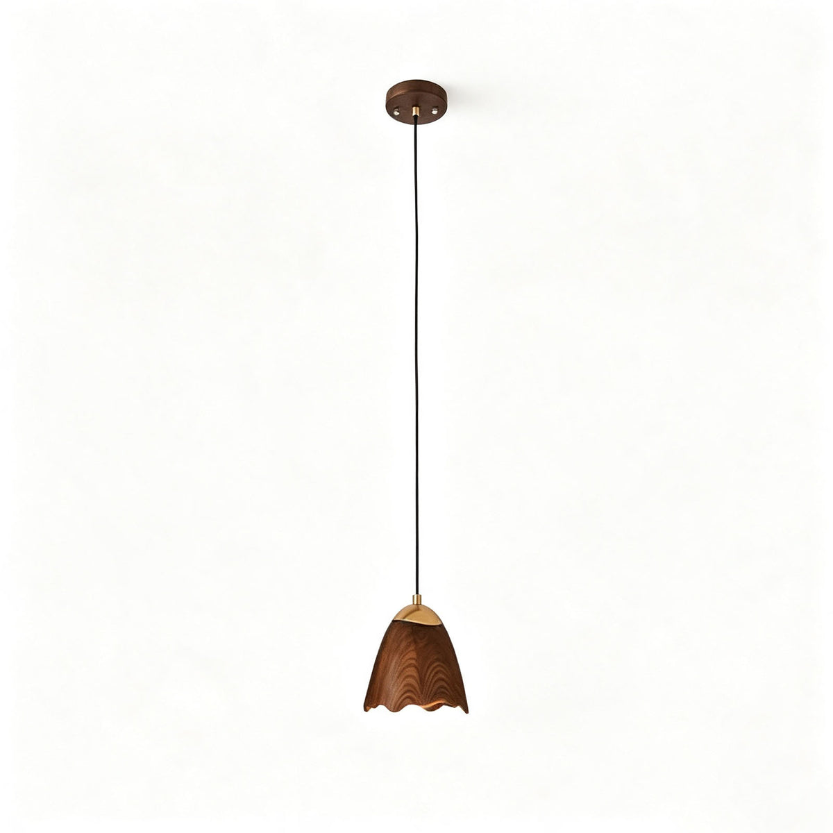 WOMO Bell‑Shade Multi‑Light Wood Pendant Light-WM3286