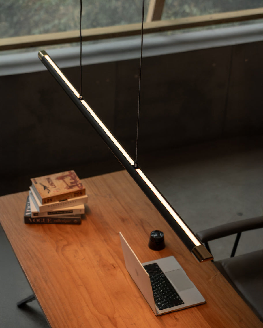 WOMO Black Platinum Linear Pendant Light - WM3287