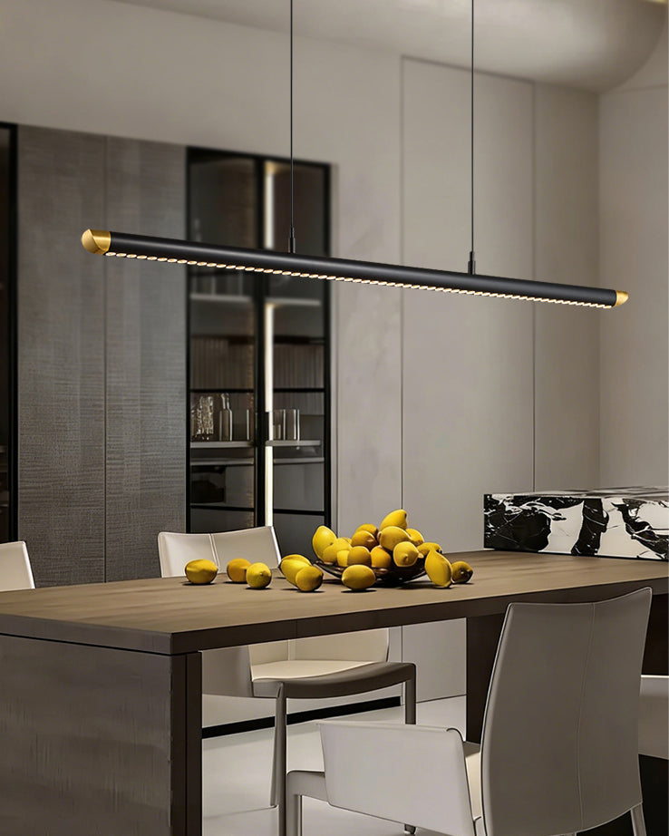 WOMO Black Platinum Linear Pendant Light - WM3287