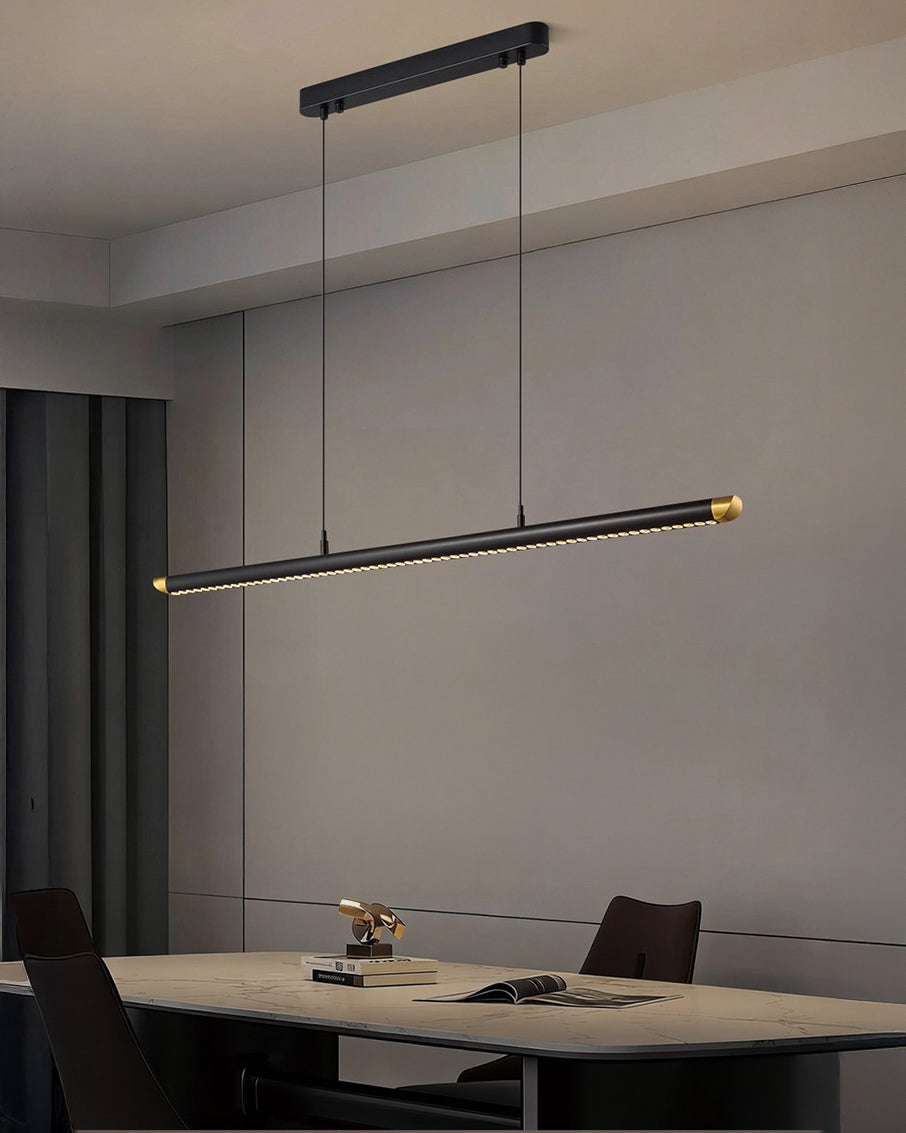 WOMO Black Platinum Linear Pendant Light - WM3287