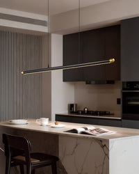 WOMO Black Platinum Linear Pendant Light - WM3287