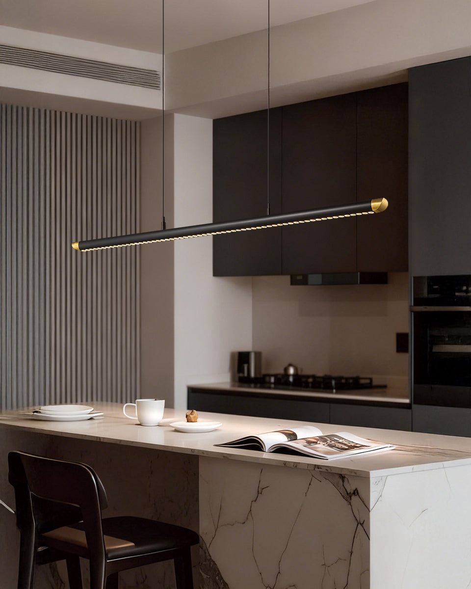 WOMO Black Platinum Linear Pendant Light - WM3287