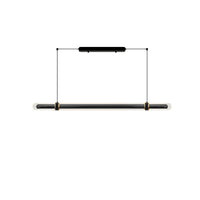 WOMO Black Glass Time tunnel Linear Pendant Light - WM3288