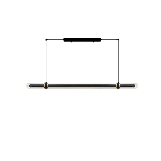 WOMO Black Glass Time tunnel Linear Pendant Light - WM3288